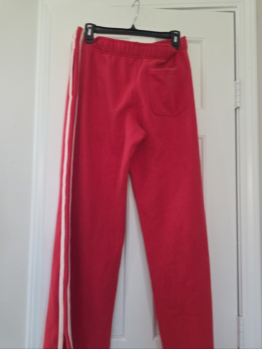 Marine Layer Cloud 9 Fleece Wide Leg Sweatpant In Faded Red MED - Picture 8 of 9